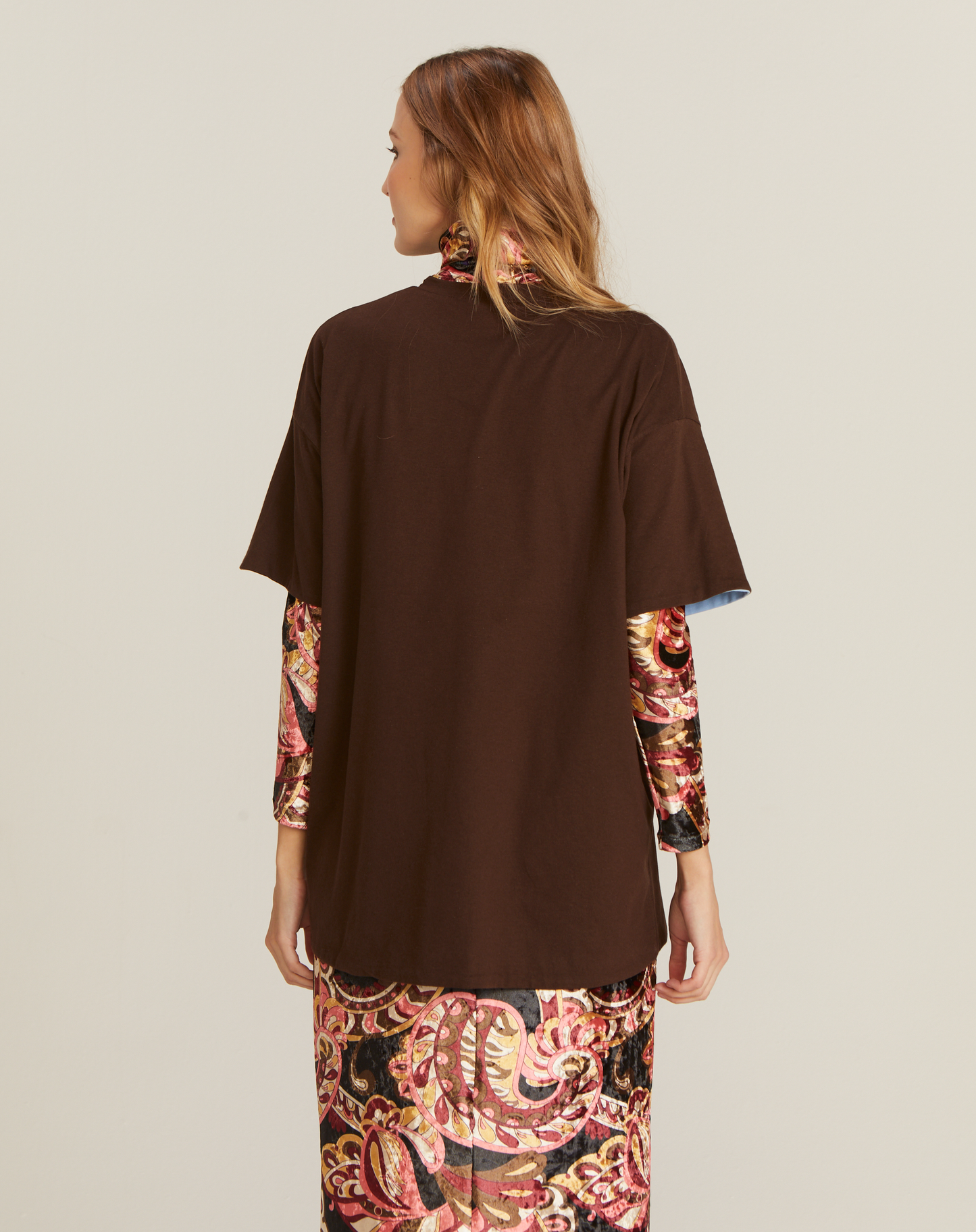 T-shirt Belém Dupla Face Chocolate e Denim