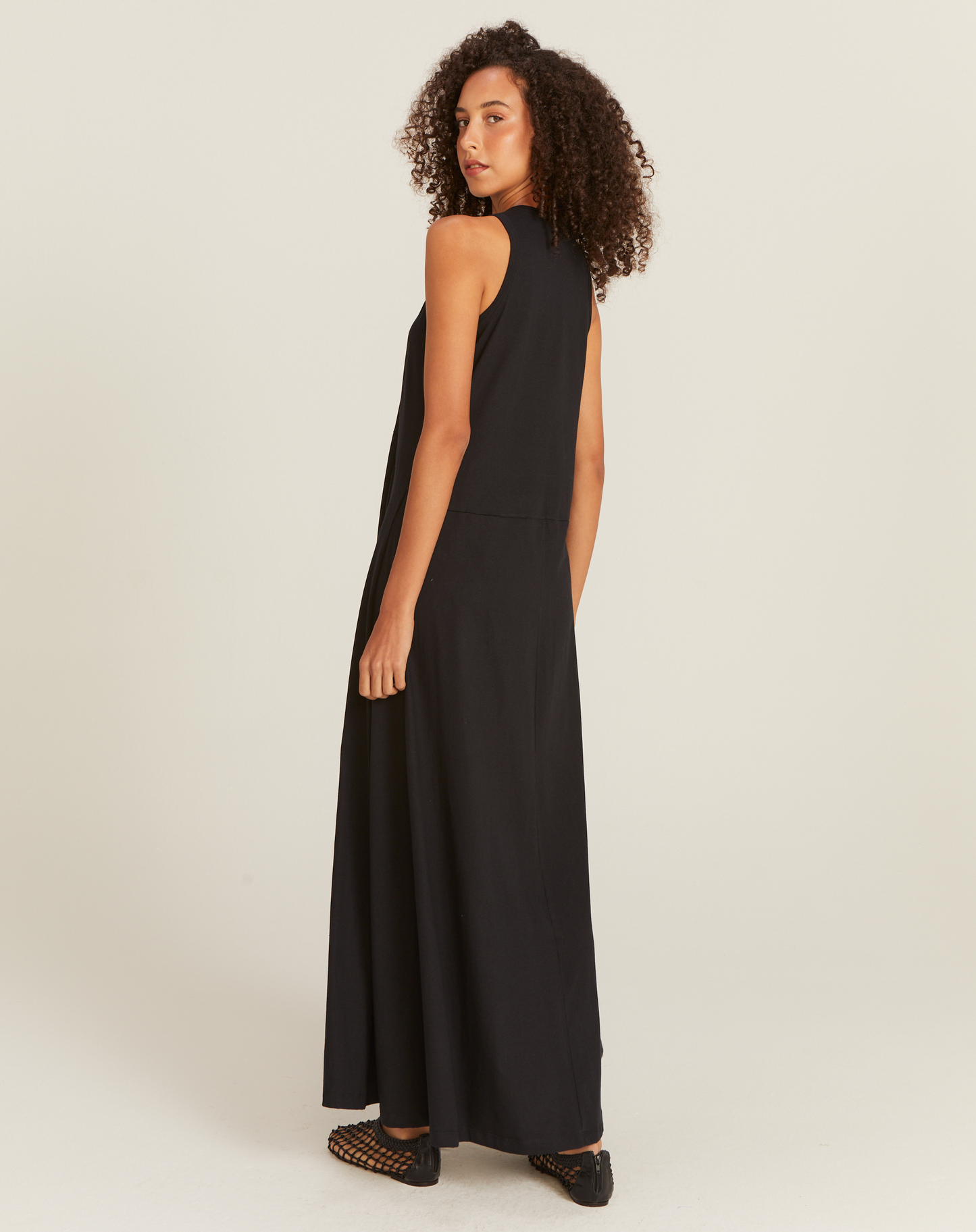Vestido Elza Longo com Bolso Preto