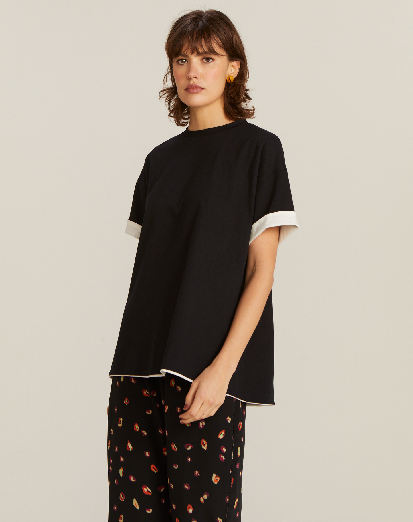 T-shirt Belém Dupla Face Preto e Branco