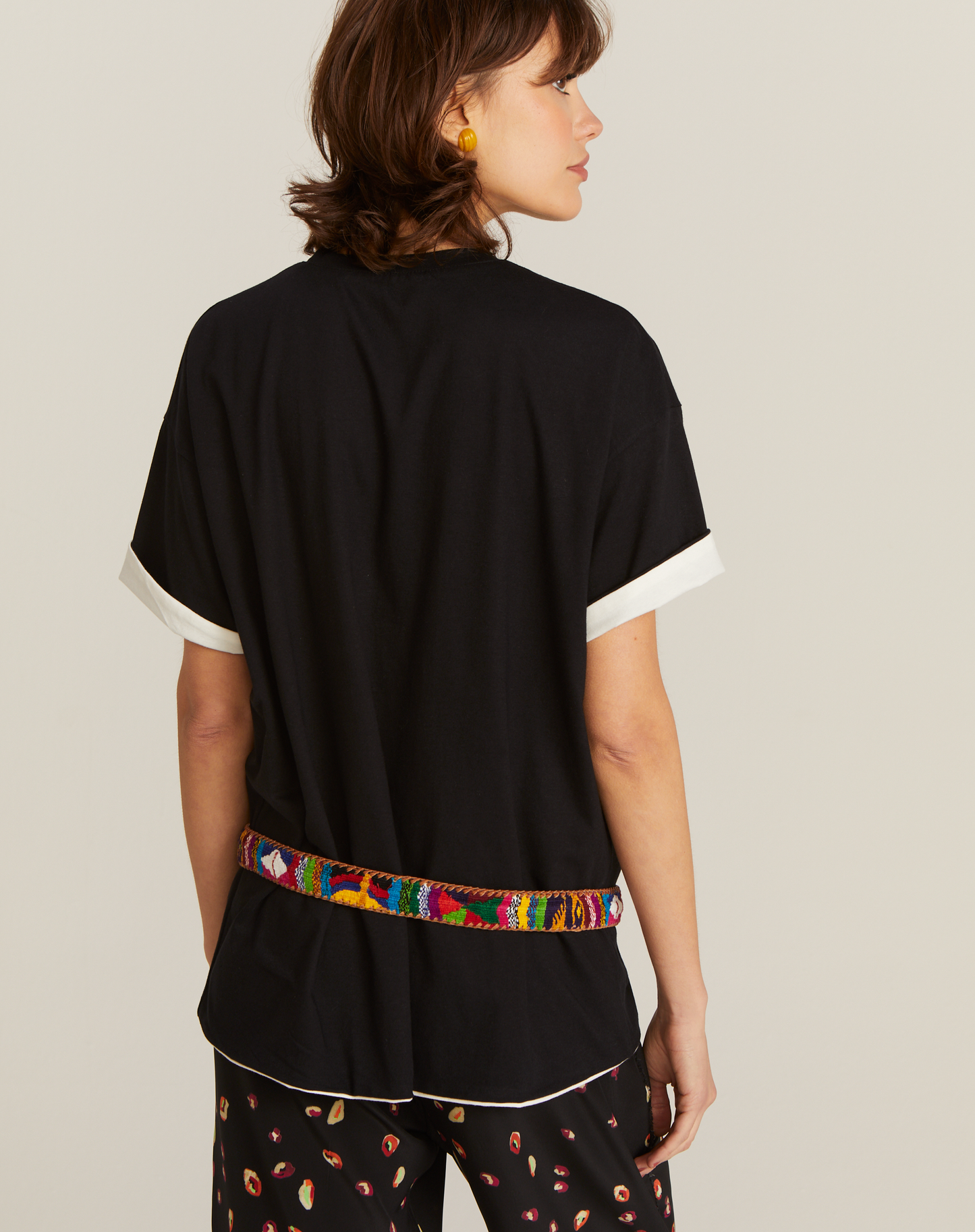 T-shirt Belém Dupla Face Preto e Branco