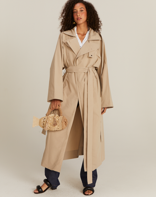 Casaco Trench Rhouda Bege