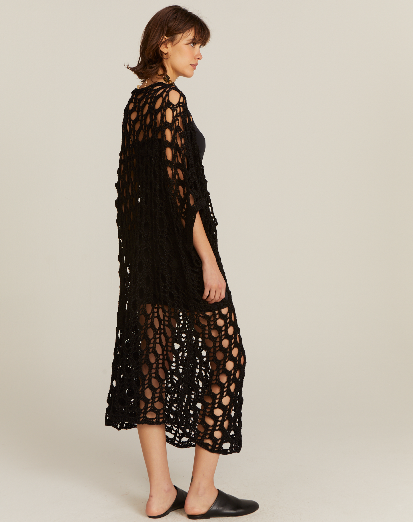 Kaftan Aurum Longo Preto