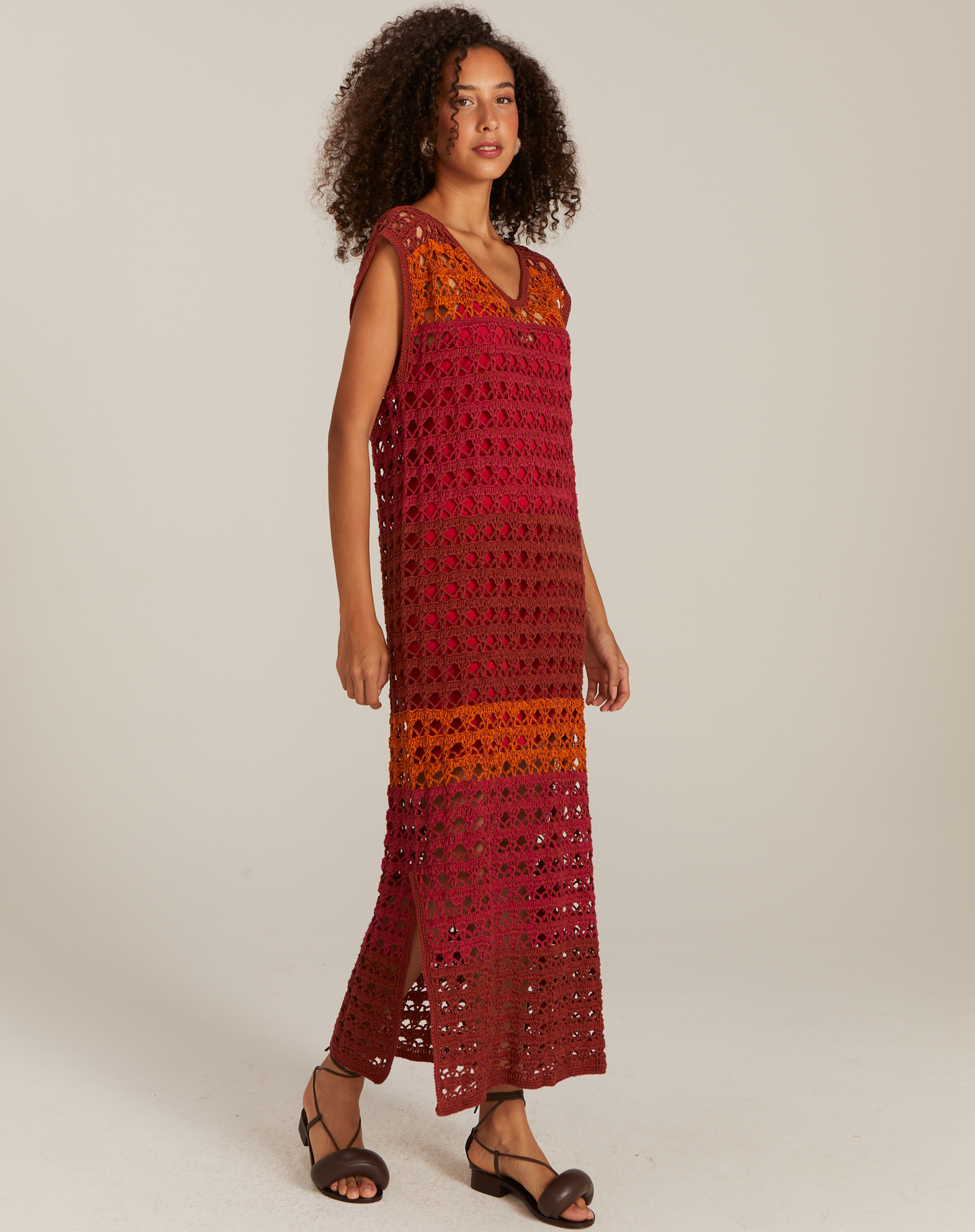 Vestido Luz Longo Multicolor