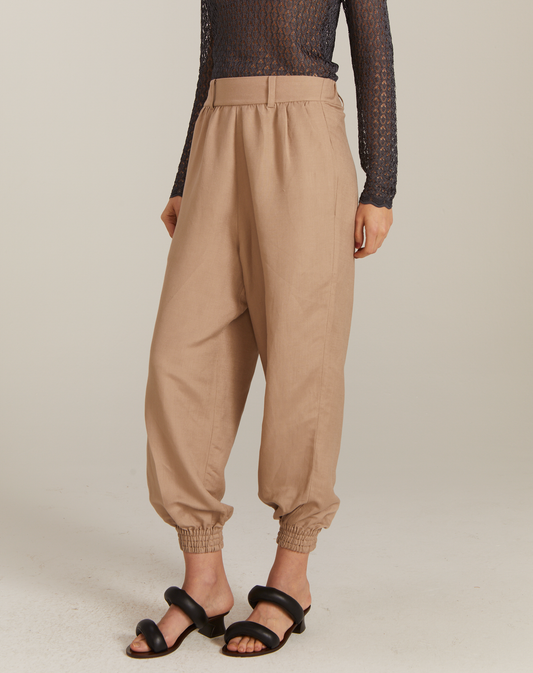 Calça Aladin Linho Bege