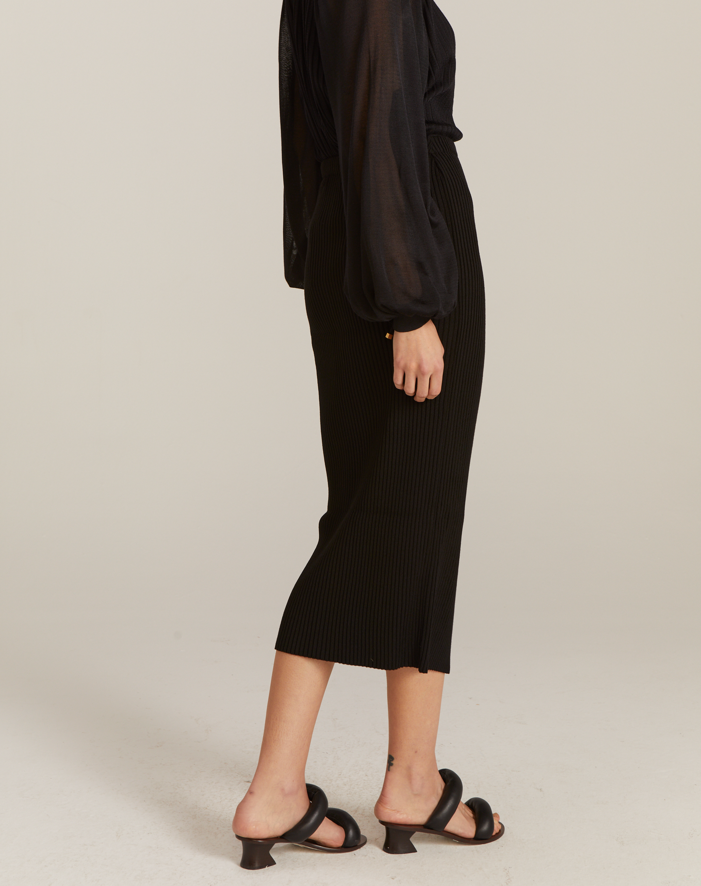 Sandália Pillow Porter Midi Preto