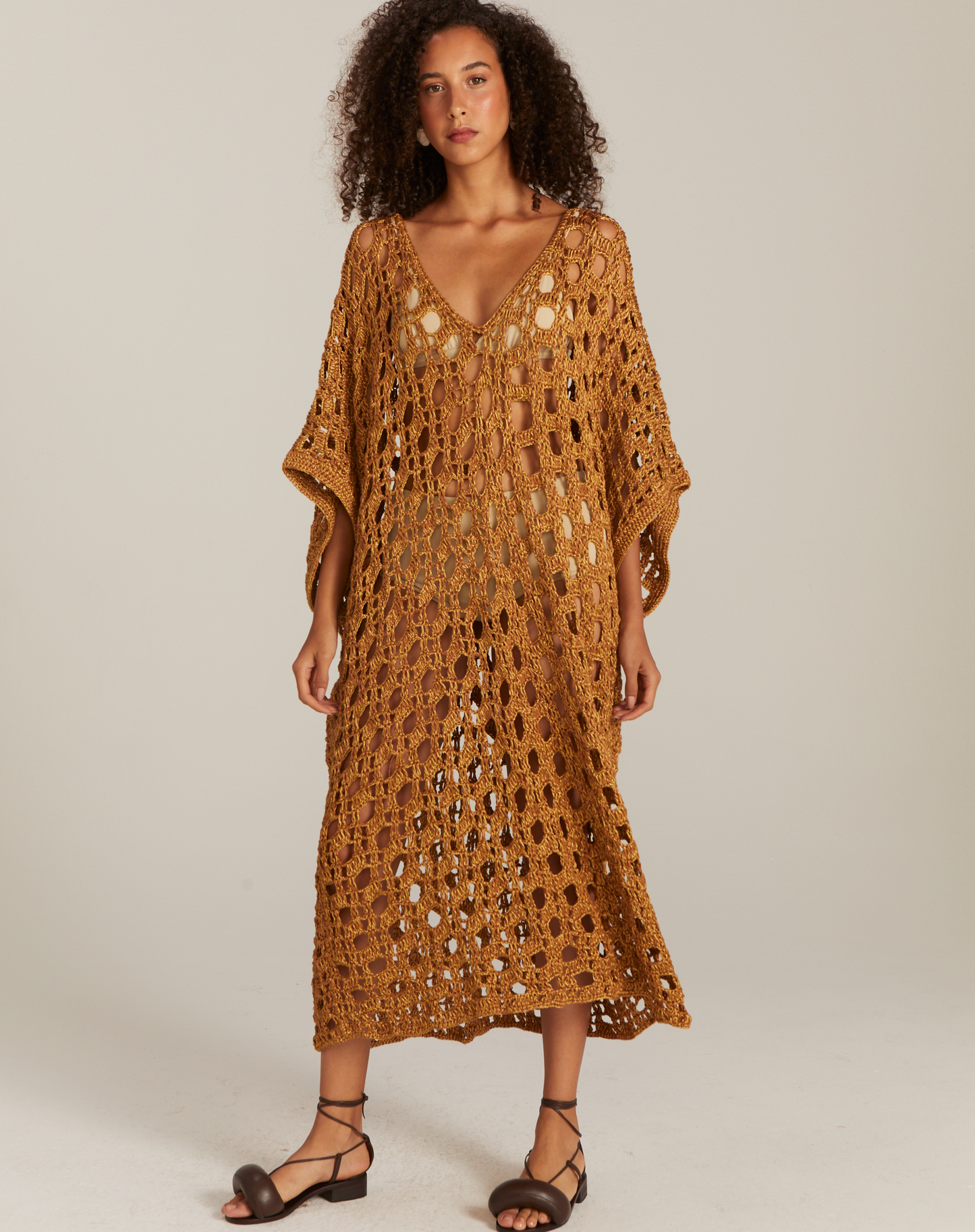 Kaftan Aurum Longo Dourado