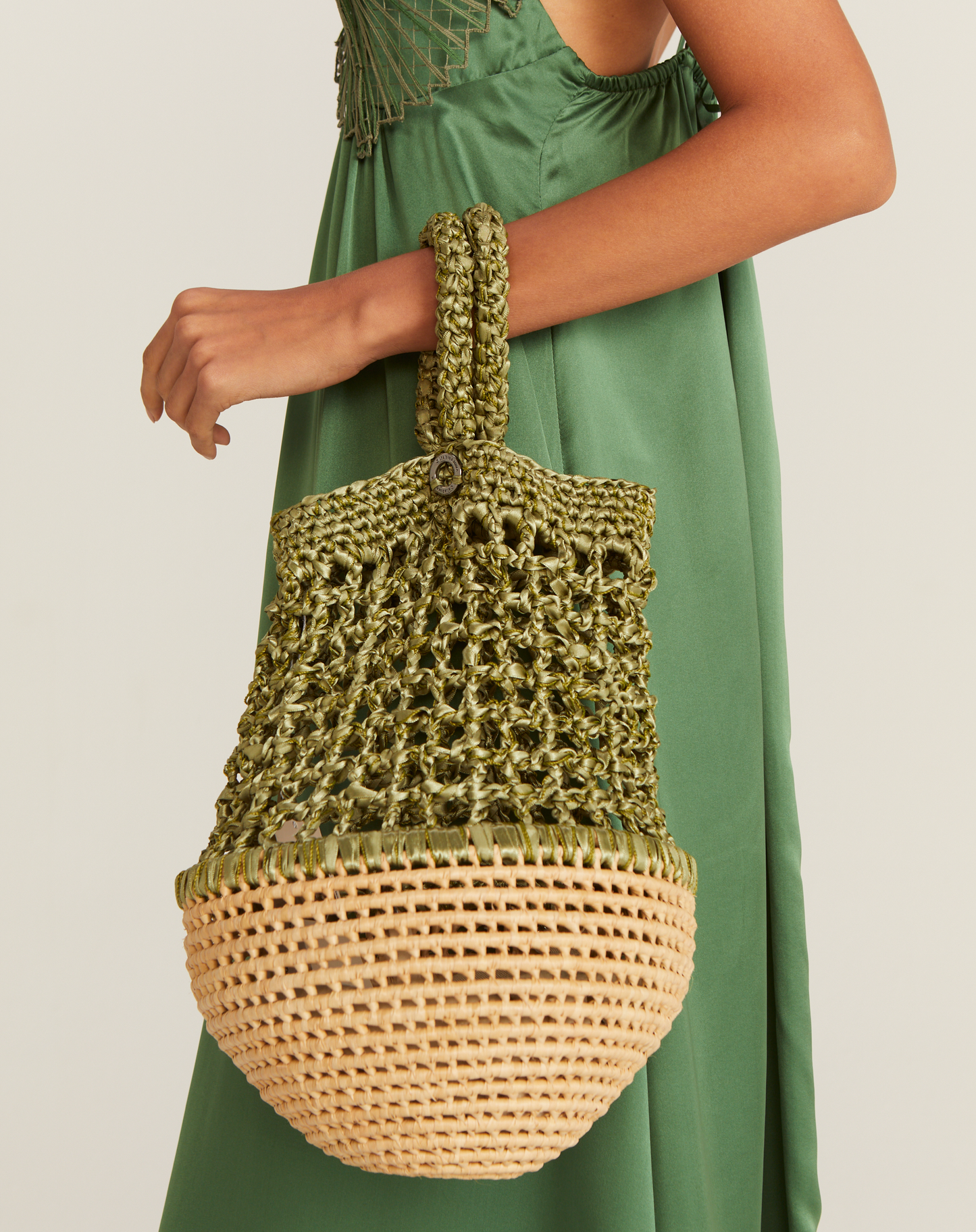 Bolsa Roda Greenish Grande