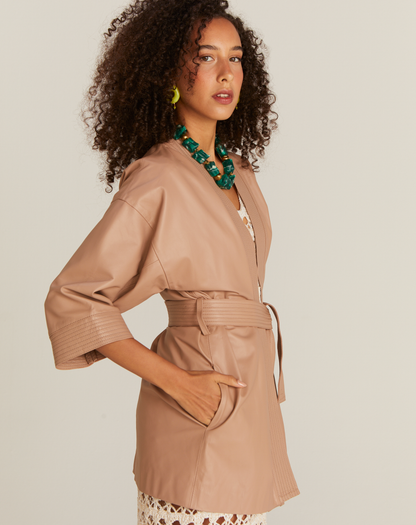 Look kimono couro