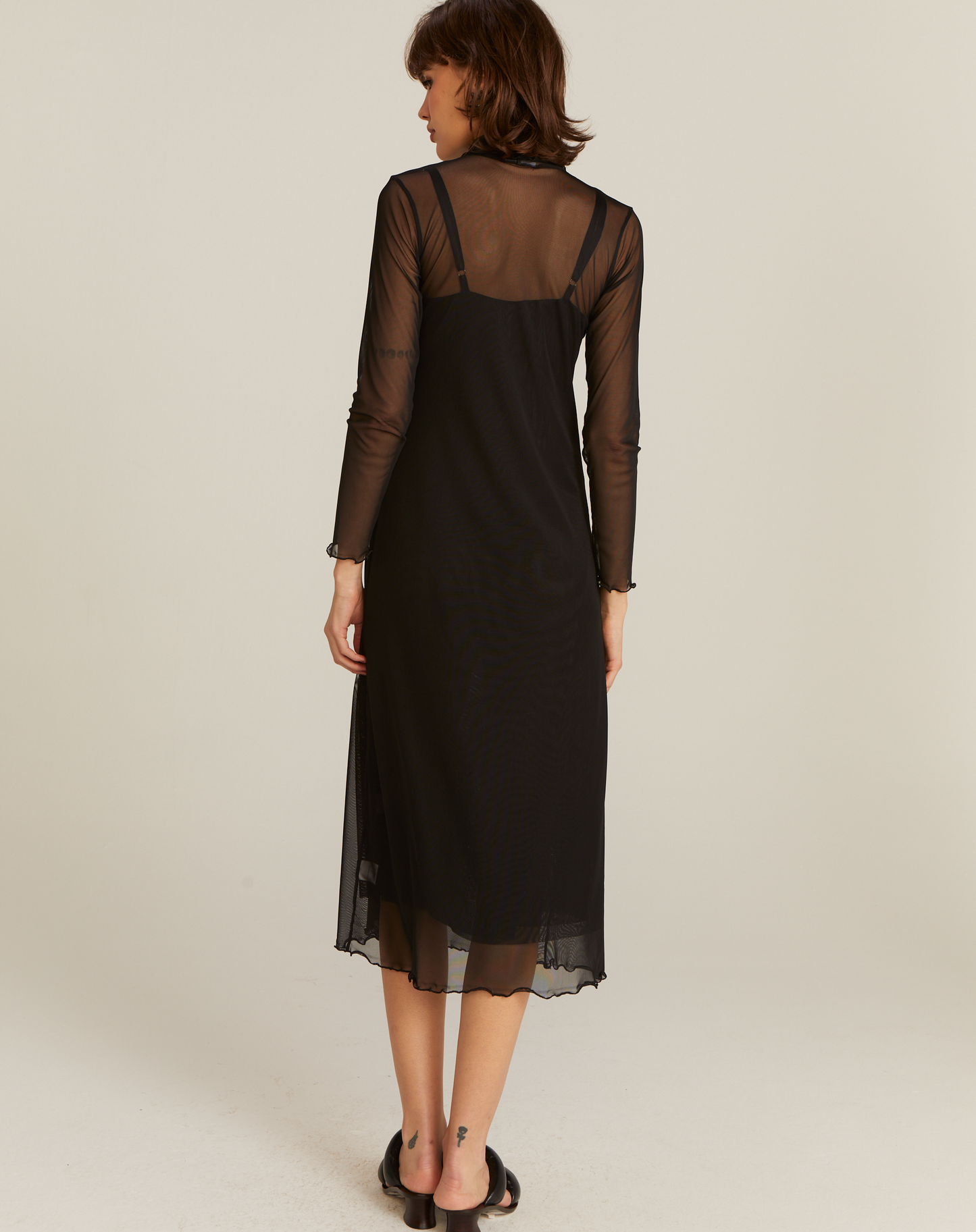 Vestido Khate Tule Preto