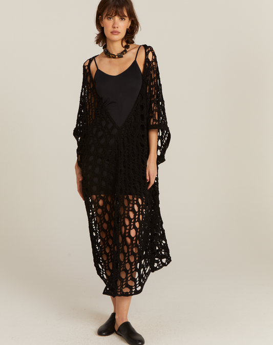 Kaftan Aurum Longo Preto