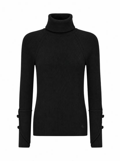 Blusa Tricot Skin Preta