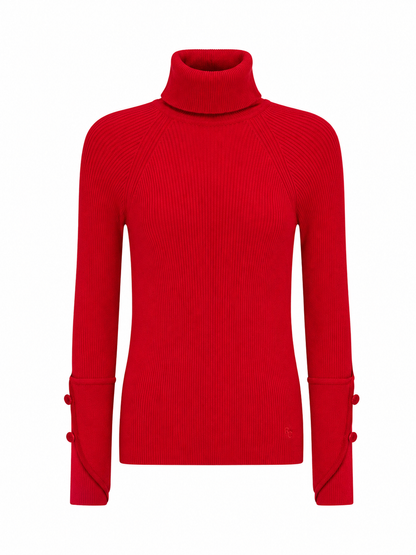 Blusa Tricot Skin Vermelha