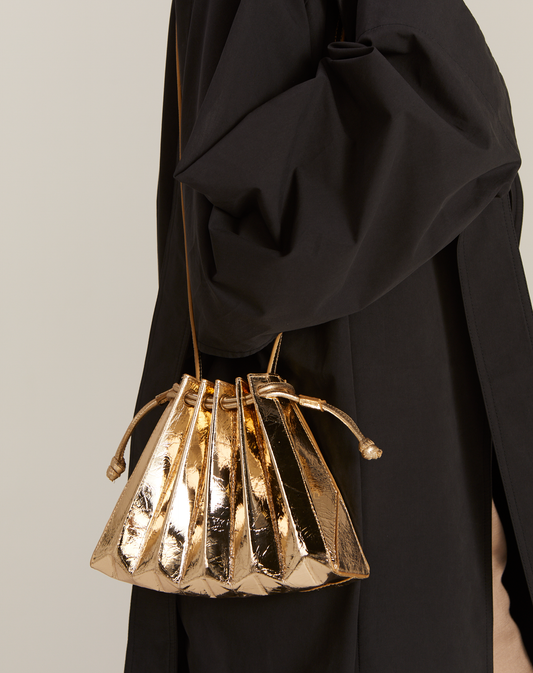 Bolsa Couro Ori Micro Ouro Light