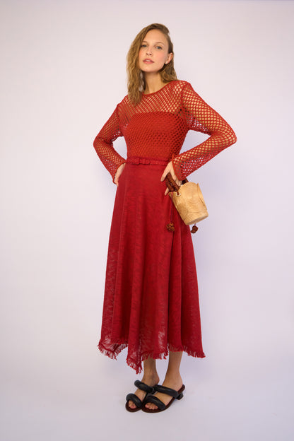 Saia Deusa Vermelho