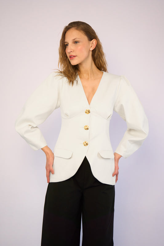 Blazer Silêncio Off White