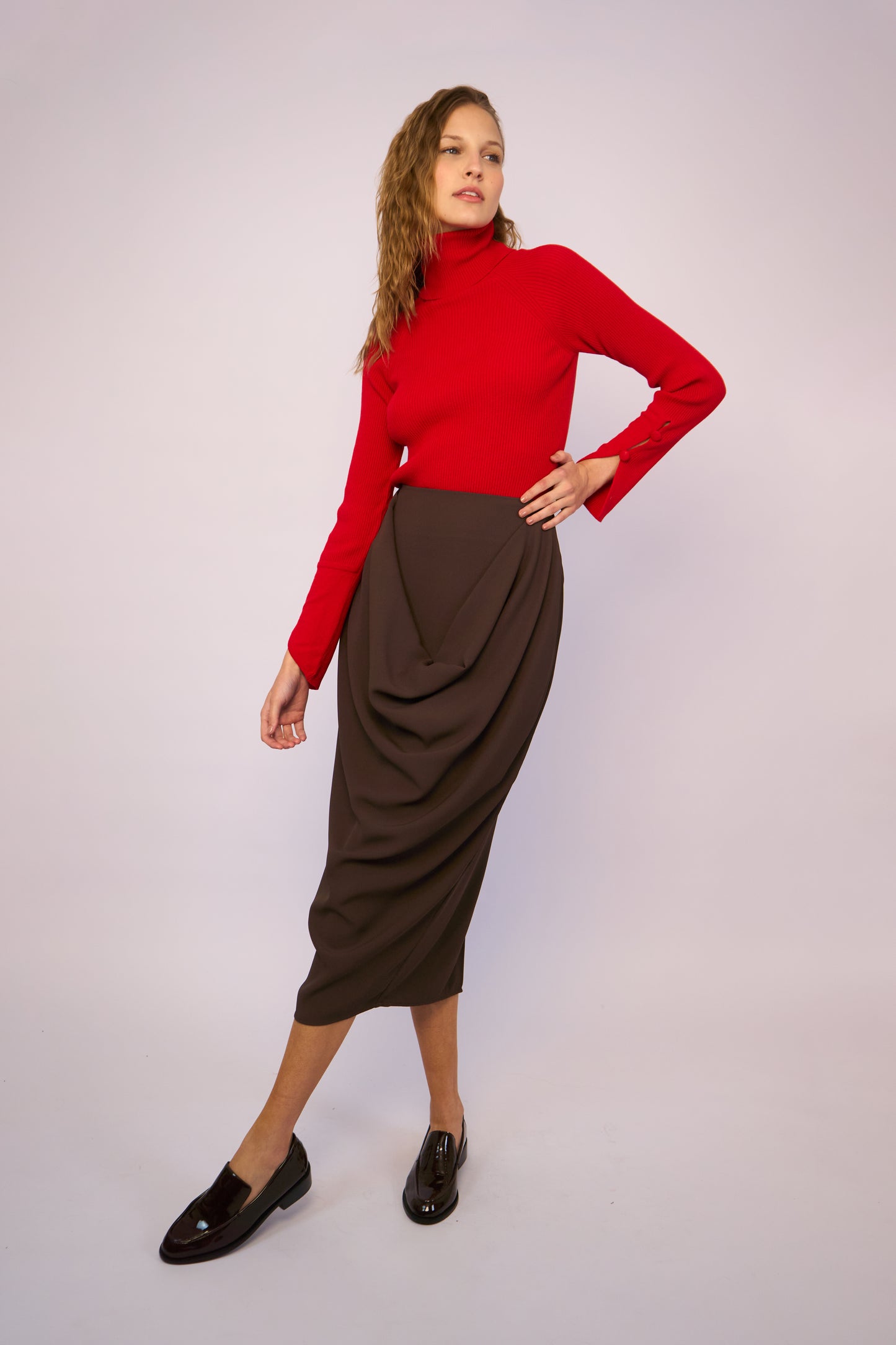 Blusa Tricot Skin Vermelha