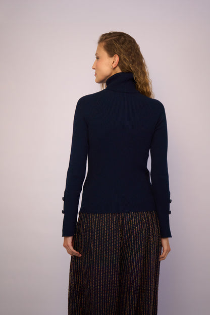 Blusa Tricot Skin Preta