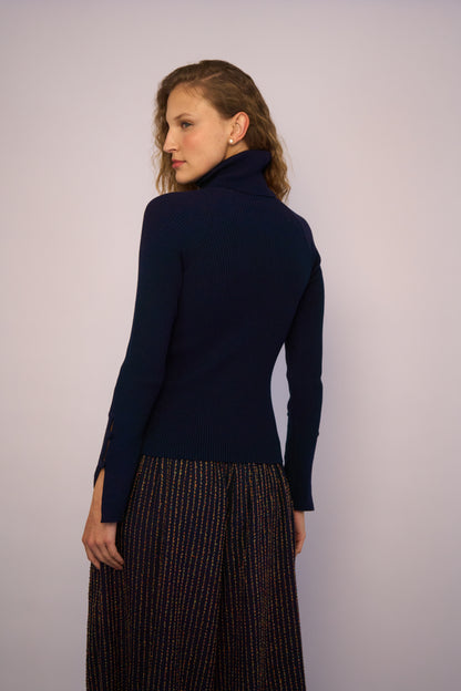 Blusa Tricot Skin Preta