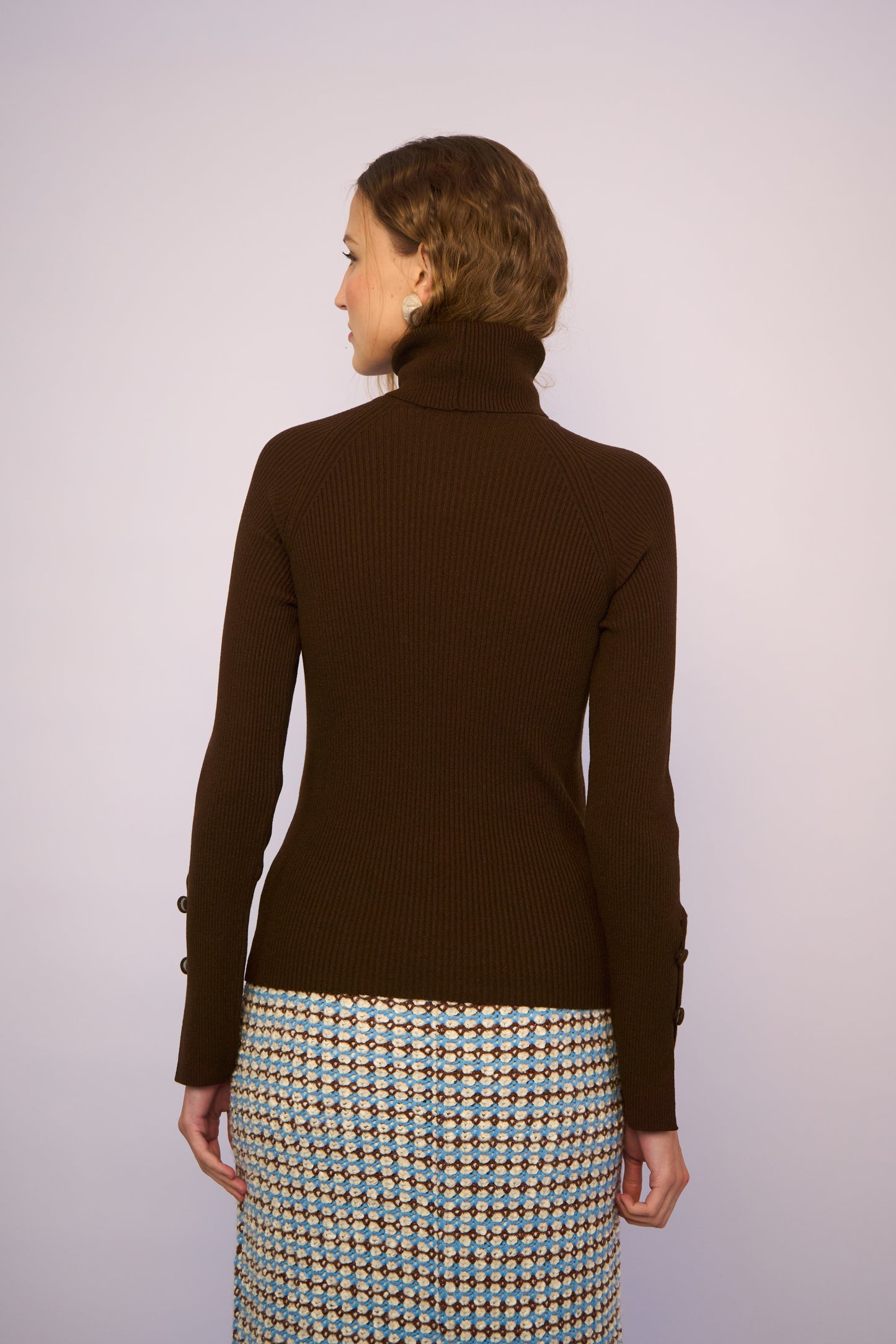 Blusa Tricot Skin Marrom